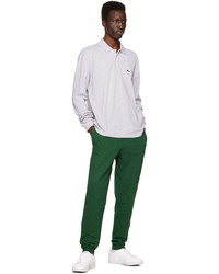 silbernes Polohemd von Lacoste