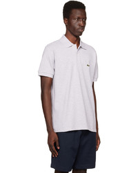 silbernes Polohemd von Lacoste