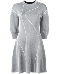 silbernes Strick Kleid von M Missoni