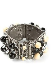 silbernes verziertes Armband von Chanel
