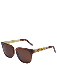Sonnenbrille mit Leopardenmuster