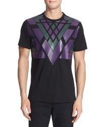 T-Shirt mit einem Rundhalsausschnitt mit geometrischem Muster