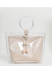 transparente Gummi Handtasche von Glamorous