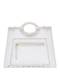 transparente Gummi Shopper Tasche von Fendi