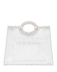 transparente Gummi Shopper Tasche von Fendi