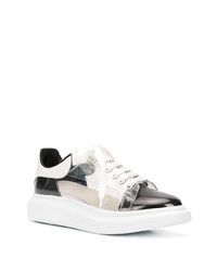 transparente Leder niedrige Sneakers von Alexander McQueen