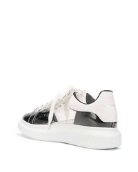 transparente Leder niedrige Sneakers von Alexander McQueen