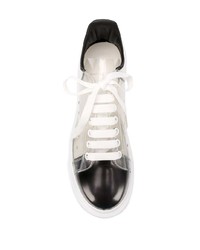 transparente Leder niedrige Sneakers von Alexander McQueen