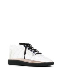 transparente Leder niedrige Sneakers von Maison Margiela