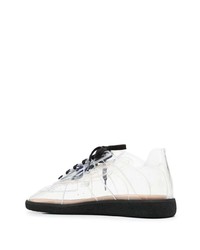 transparente Leder niedrige Sneakers von Maison Margiela