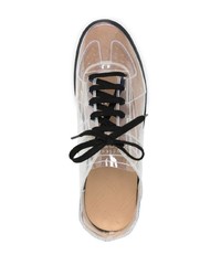 transparente Leder niedrige Sneakers von Maison Margiela