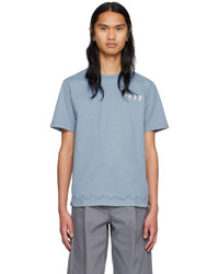 transparentes besticktes T-Shirt mit einem Rundhalsausschnitt von Li-Ning