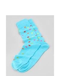 türkise bedruckte Socken
