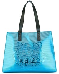 türkise Shopper Tasche aus Leder von Kenzo
