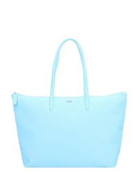 türkise Shopper Tasche aus Segeltuch von Lacoste