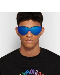 türkise Sonnenbrille von Balenciaga