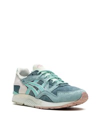 türkise Wildleder Sportschuhe von Asics