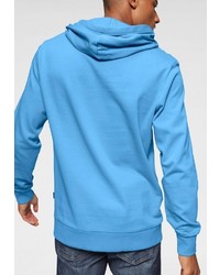 türkiser bedruckter Pullover mit einem Kapuze von Jack & Jones