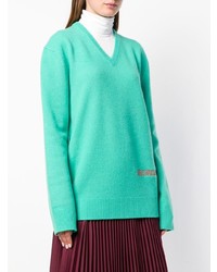 türkiser Oversize Pullover von Calvin Klein 205W39nyc