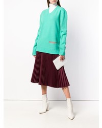 türkiser Oversize Pullover von Calvin Klein 205W39nyc
