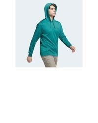 türkiser Pullover mit einem Kapuze von adidas Performance