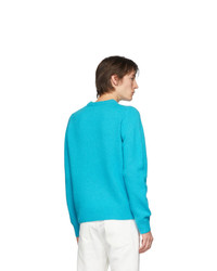 türkiser Pullover mit einem Rundhalsausschnitt von Acne Studios