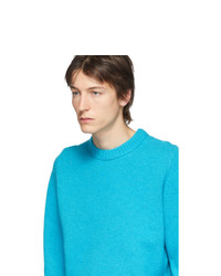 türkiser Pullover mit einem Rundhalsausschnitt von Acne Studios