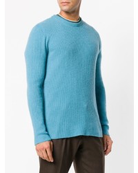 türkiser Pullover mit einem Rundhalsausschnitt von Nuur