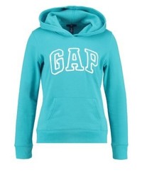 türkiser Pullover mit einer Kapuze von Gap