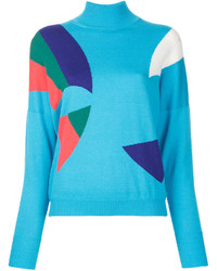 türkiser Pullover von DELPOZO