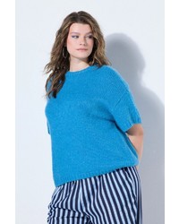 türkiser Strick Kurzarmpullover von Studio Untold