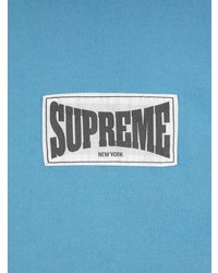 türkises bedrucktes Langarmshirt von Supreme