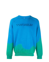 türkises bedrucktes Sweatshirt von Cottweiler