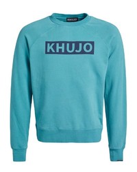 türkises bedrucktes Sweatshirt von khujo