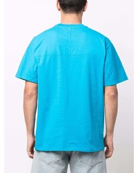 türkises bedrucktes T-Shirt mit einem Rundhalsausschnitt von Carhartt WIP