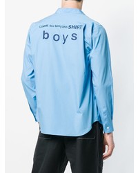 türkises Langarmhemd von Comme Des Garçons Shirt Boys