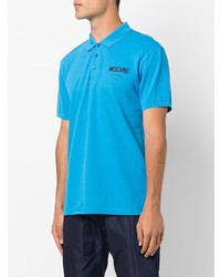 türkises Polohemd von Moschino