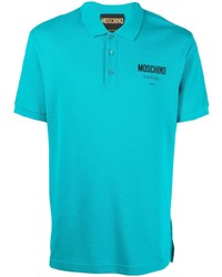 türkises Polohemd von Moschino