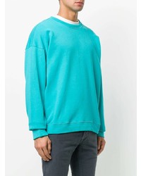 türkises Sweatshirt von The Elder Statesman