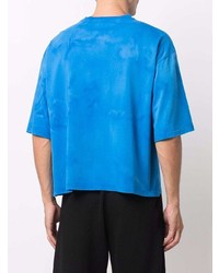 türkises Mit Batikmuster T-Shirt mit einem Rundhalsausschnitt von Iceberg