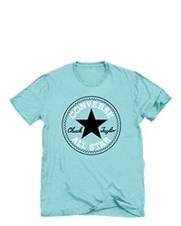 türkises T-Shirt mit einem Rundhalsausschnitt von Converse