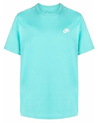 türkises T-Shirt mit einem Rundhalsausschnitt von Nike