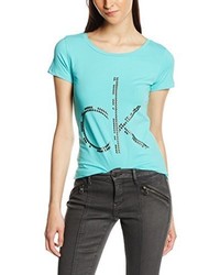 türkises T-shirt von Calvin Klein Jeans