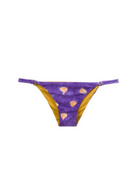 violette bedruckte Bikinihose von Sissa