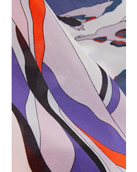 violette bedruckte Bluse von Emilio Pucci