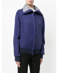 violette bedruckte Bomberjacke von Yohji Yamamoto Vintage