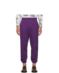 violette bedruckte Jogginghose