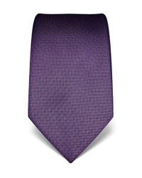 violette bedruckte Krawatte von Vincenzo Boretti