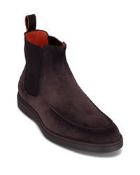 violette Chelsea Boots aus Wildleder von Santoni