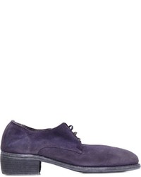 violette Derby Schuhe